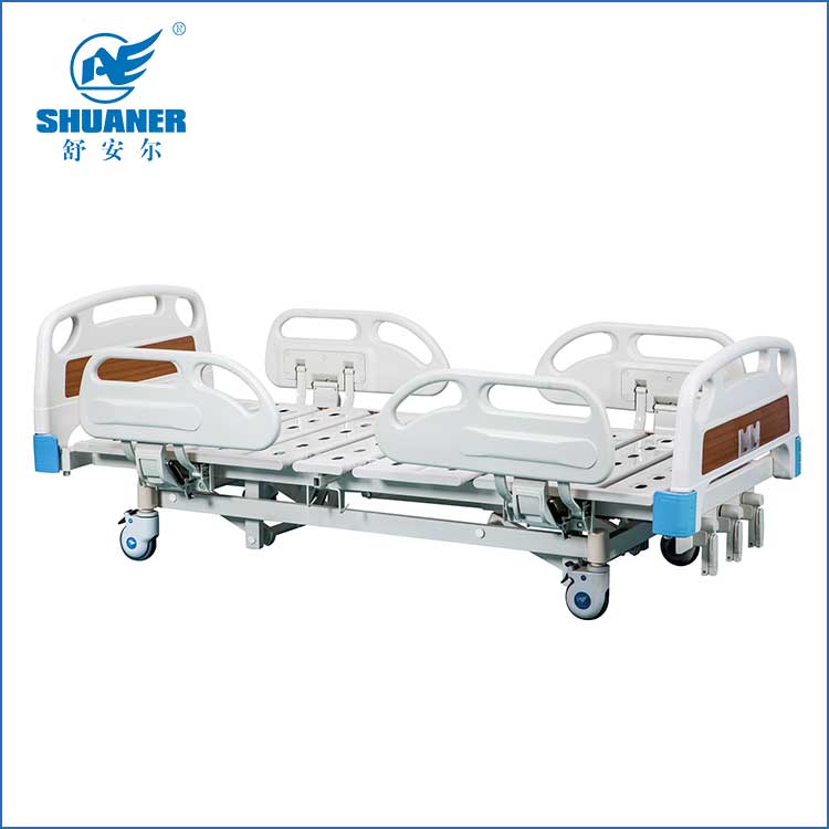 ABS Side Rails Three-Function Manual Medical Bed