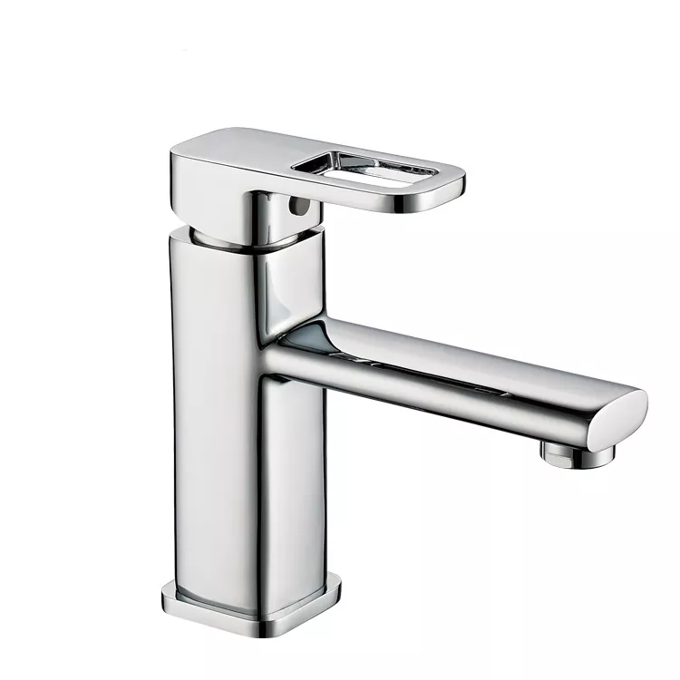 классический латунный хромированный смеситель для раковины, устанавливаемый на палубу